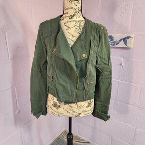 Rachel by Rachel Roy Dark Green Cropped Jacket